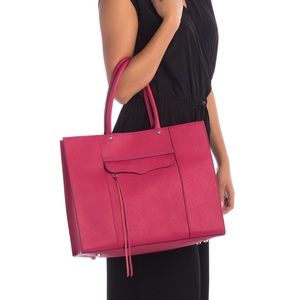 Rebecca Minkoff MAB Fuchsia Leather Tote